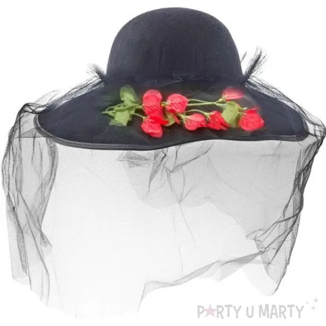 kapelusz dama kameliowa czarny funny fashion