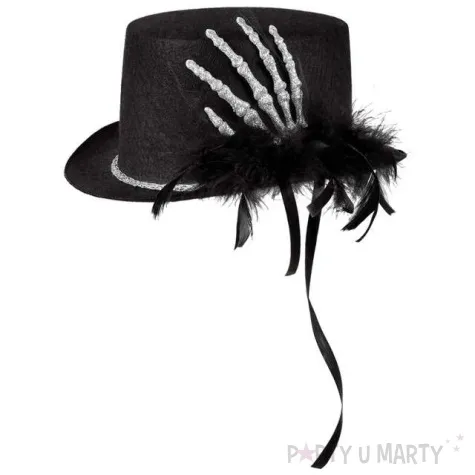 kapelusz dlon kosciotrupa brokat czarny boland