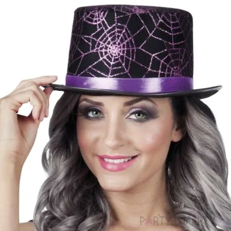 kapelusz fioletowa pajeczyna boland