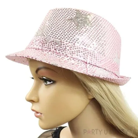 kapelusz gwiazdy rozowy