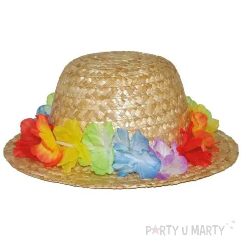 kapelusz hawajskie kwiaty funnyfashion