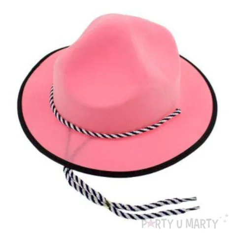 kapelusz jankes pvc rozowy