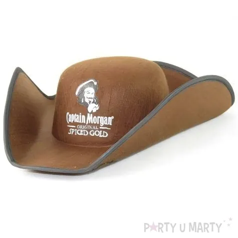 kapelusz kapitan morgan pirat brazowy tropic