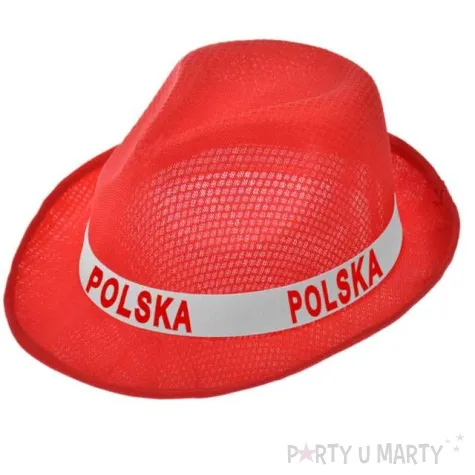 kapelusz kibic sloneczny czerwony arpex