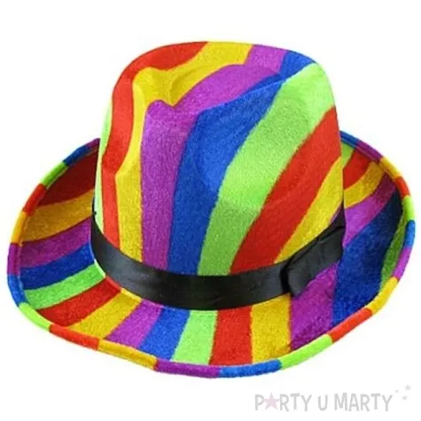 kapelusz kolorowe pasy