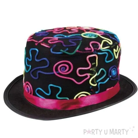 kapelusz kolorowe wzorki czarny boland