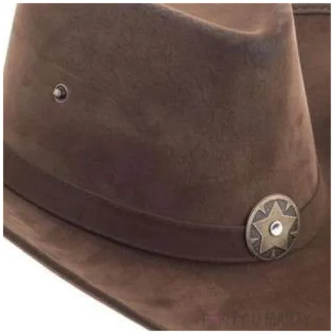 kapelusz kowboj szeryf brazowy funny fashion