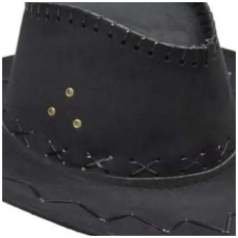 kapelusz kowboj szeryf czarny tropic