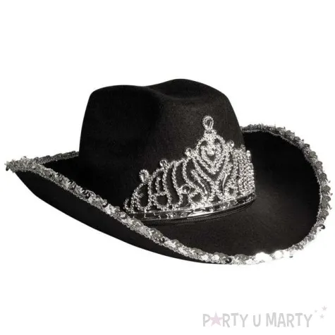 kapelusz kowboj z korona czarny boland