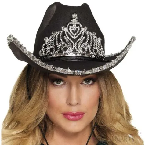 kapelusz kowboj z korona czarny boland