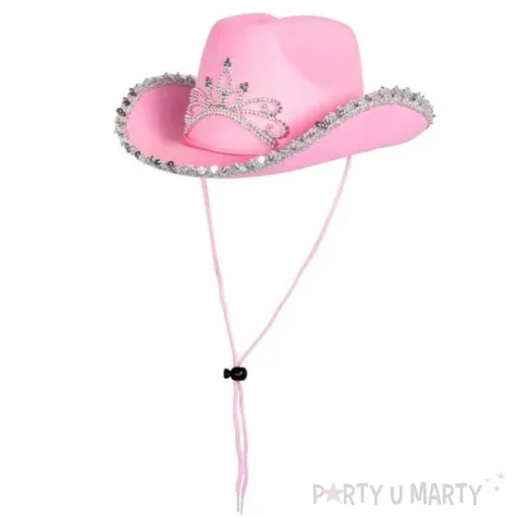 kapelusz kowbojka korona rozowy boland