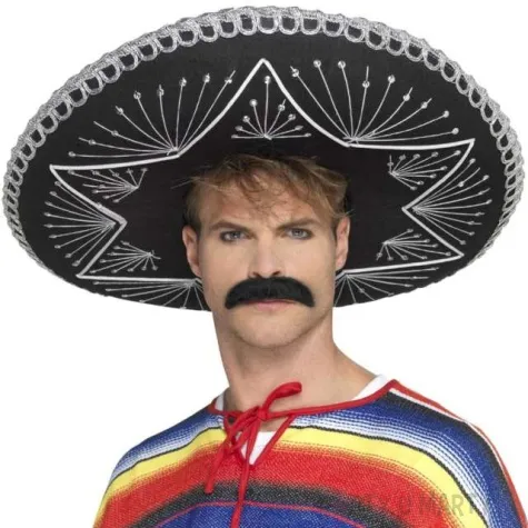 kapelusz meksykanskie sombrero czarny smiffys
