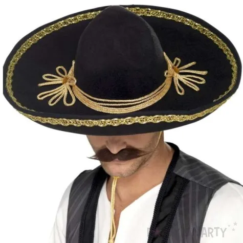 kapelusz meksykanskie sombrero czarny smiffys