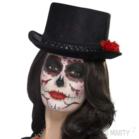 kapelusz melonik mroczny z roza smiffys