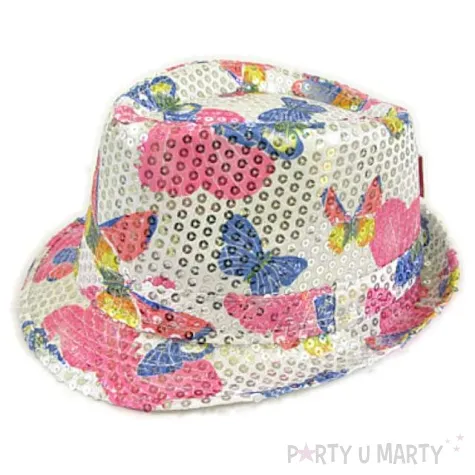 kapelusz motyle w cekiny