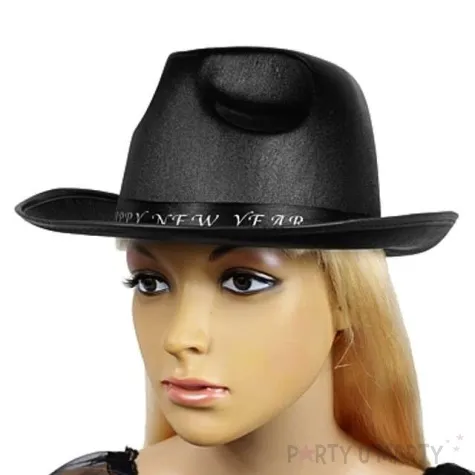 kapelusz new year czarny