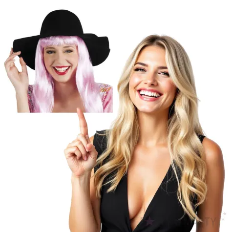 kapelusz retro filcowy czarny boland