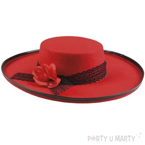 kapelusz senorita czerwony boland