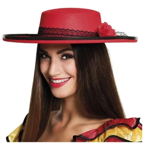 kapelusz senorita czerwony boland