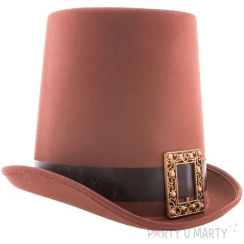 kapelusz steampunk brazowy funny fashion