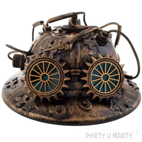 kapelusz steampunk brazowy funnyfashion