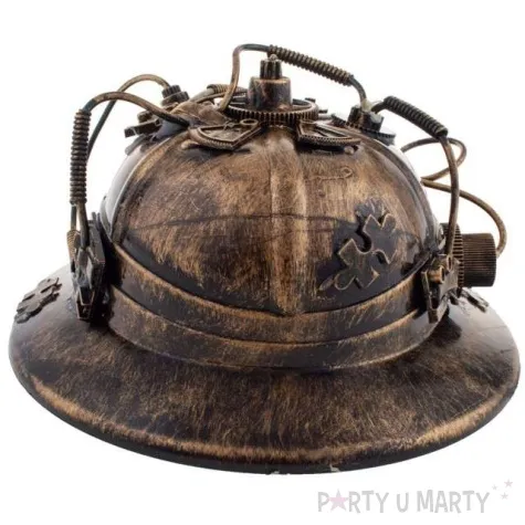 kapelusz steampunk brazowy funnyfashion