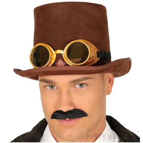 kapelusz steampunk z okularami guirca