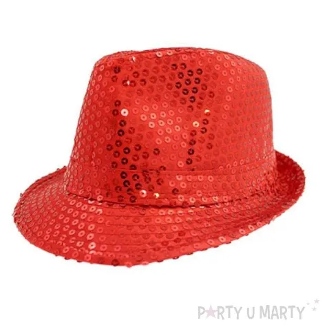 kapelusz super star czerwony
