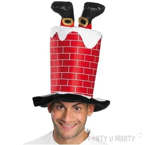 kapelusz swiateczny komin uniwersalny rubies