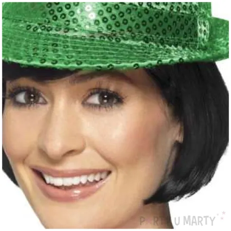 kapelusz swiety patryk cekinowy zielony smiffys