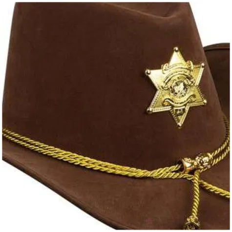 kapelusz szeryf kowboj brazowy boland