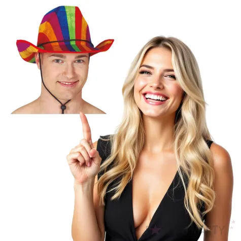 kapelusz teczowy kowboj guirca