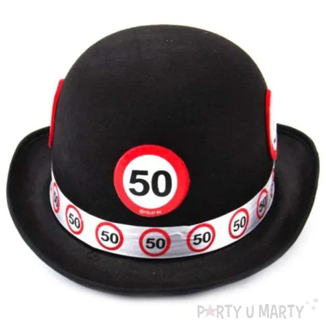 kapelusz urodziny 50 czarny