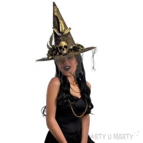 kapelusz zlote czaszki carnival toys