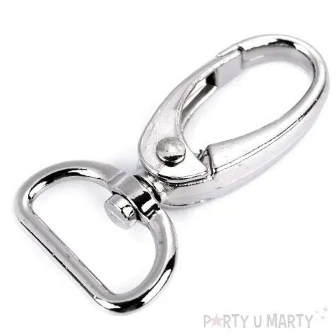 karabinczyk do toreb srebrny stoklasa 49 mm