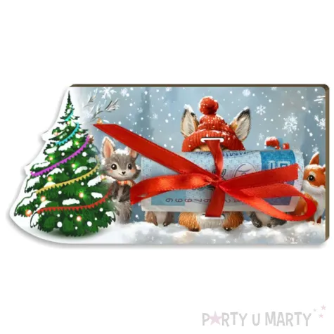 karnet na banknot choinka wierwiorka anulka 120x60 mm