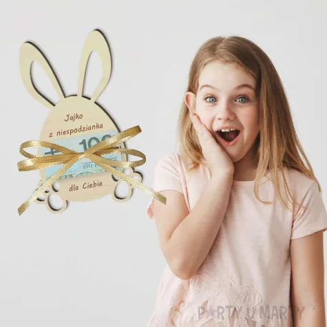 karnet na banknot jajko z niespodzianka 100x150 mm