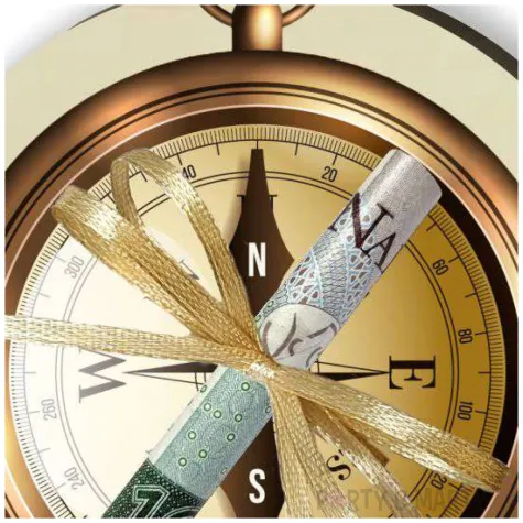 karnet na banknot prezent na podroze te male i te duze 90x110 mm