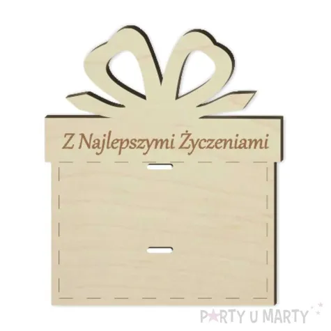 karnet na banknot z najlepszymi zyczeniami 85x100 mm