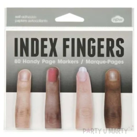 karteczki memo palce