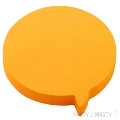 karteczki samoprzylepne dymek pomaranczowy d rect 75 x 75 mm 100 kartek