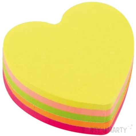 karteczki samoprzylepne serce mix d rect 70x70mm 400 kartek