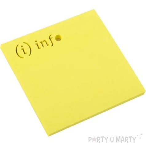 karteczki samoprzylepne z wycieciem info d rect 75 x 75 mm 50 kartek