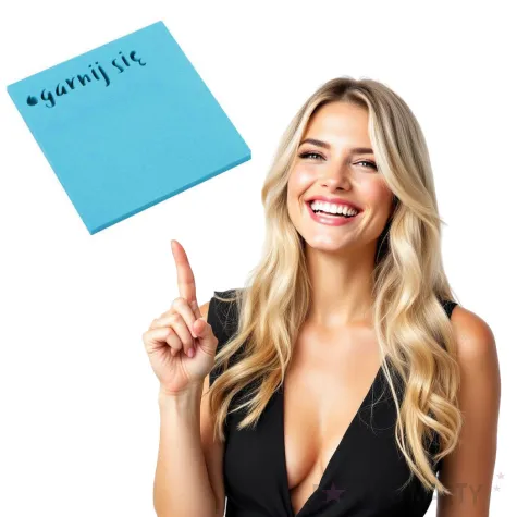 karteczki samoprzylepne z wycieciem ogarnij sie d rect 75 x 75 mm 50 kartek