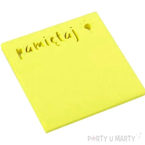 karteczki samoprzylepne z wycieciem pamietaj d rect 75 x 75 mm 50 kartek