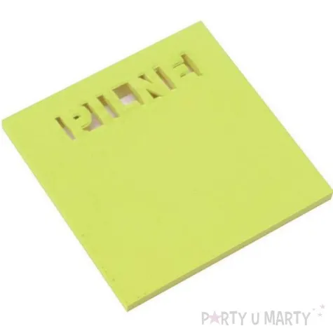 karteczki samoprzylepne z wycieciem pilne zielone d rect 75 x 75 mm 50 kartek