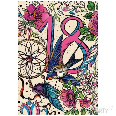 kartka okolicznosciowa 18 urodziny lapacz snow henry a5