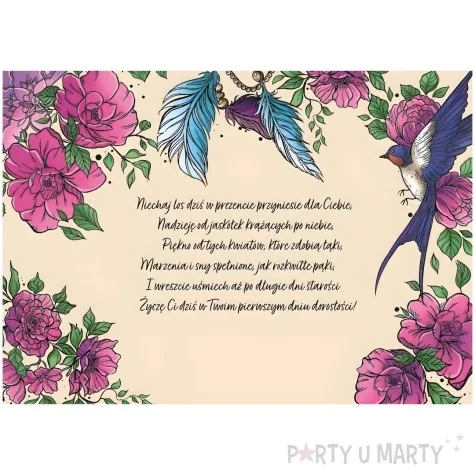 kartka okolicznosciowa 18 urodziny lapacz snow henry a5