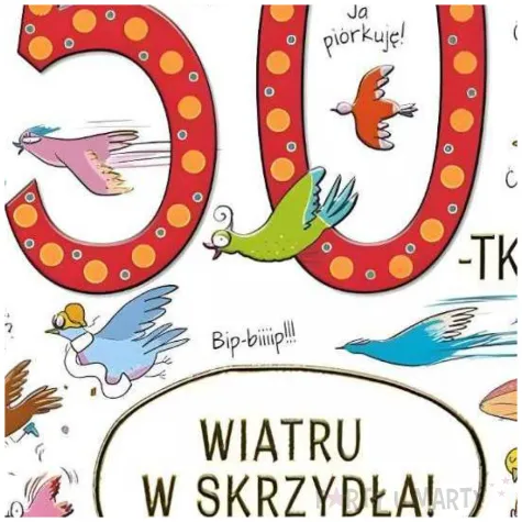 kartka okolicznosciowa 50 urodziny ptaki henry a5
