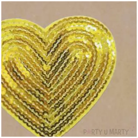 kartka okolicznosciowa cekinowe serce bezowo zlota paw 15 4 x 15 4 cm